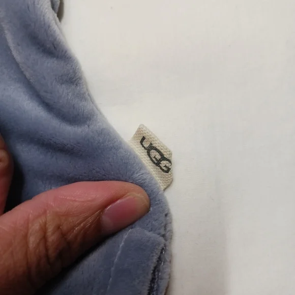 UGG Belden Velour Lounge SET Hoodie & Joggers Dusty Blue XS 2-Piece - Picture 4 of 16